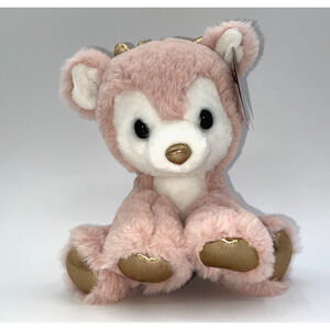 Aurora Reindeer Pink Rose Gold Antlers I'm the plushie of the season!